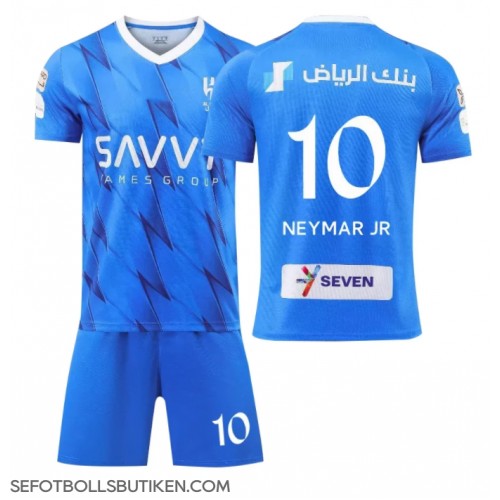 Al-Hilal Neymar Jr #10 Replika Babykläder Hemma matchkläder barn 2023-24 Korta ärmar (+ Korta byxor)
